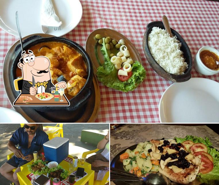 Platos en Tucunaré na Telha