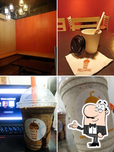 Take a seat at one of the tables at Thickshake