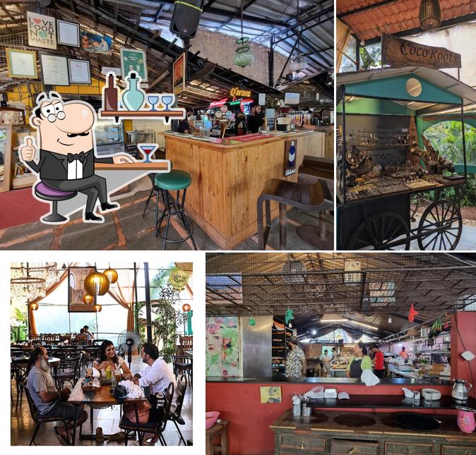 The interior of Baba au Rhum Badem Goa
