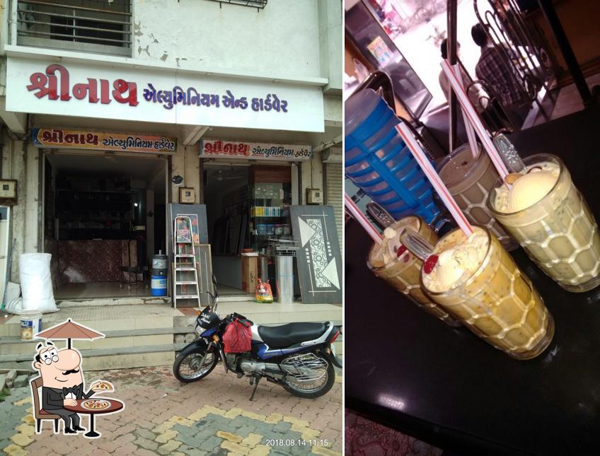 Check out how Shreenath Ice Cream Library looks outside