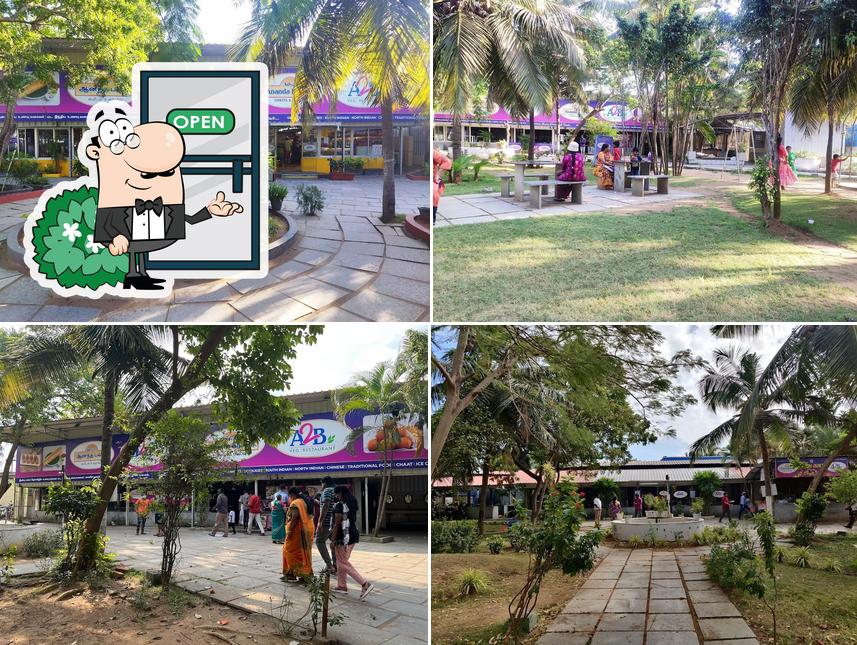 Enjoy the view at the outside area of Adyar Ananda Bhavan - A2B