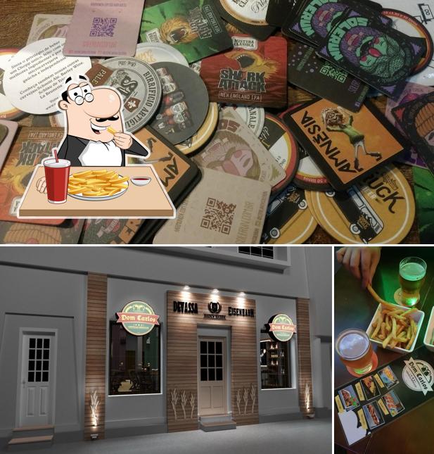 Prove cbatatas fritas francesas no Dom Carlos Cervejaria