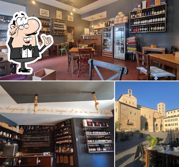 Gli interni di La bottega dei papi enoteca con degustazione