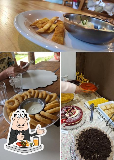 Comida em Café com Mistura