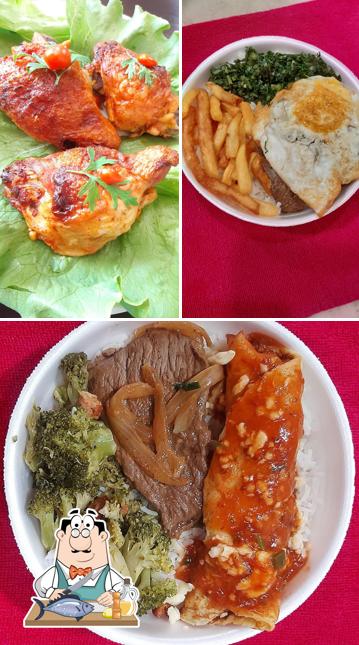 Salmão grelhado em Piru's Refeições