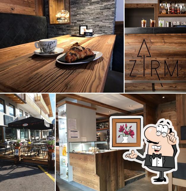 Gli interni di Bar e Snack Zirm