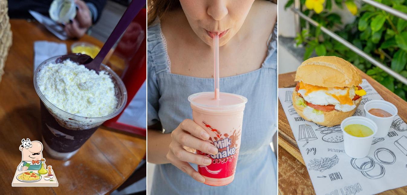 Comida em Brothers BFC Itapema Burger Frango Frito no Pote e Açaí
