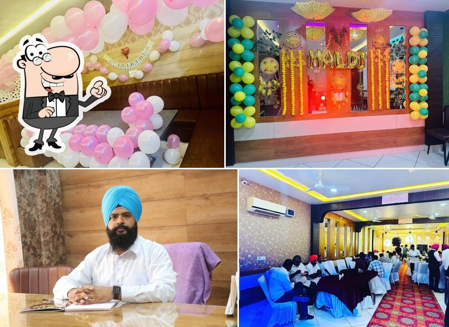 This is the picture depicting interior and food at Hotel Inder (Inder complex)