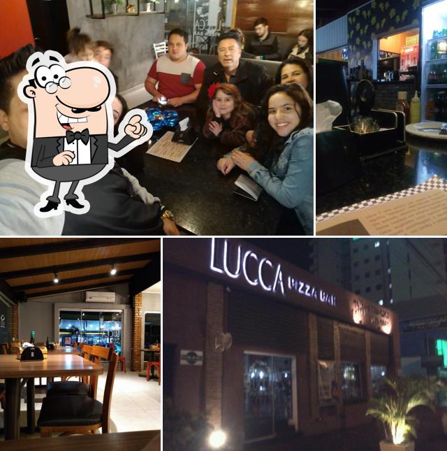 O interior do Lucca Pizza Bar
