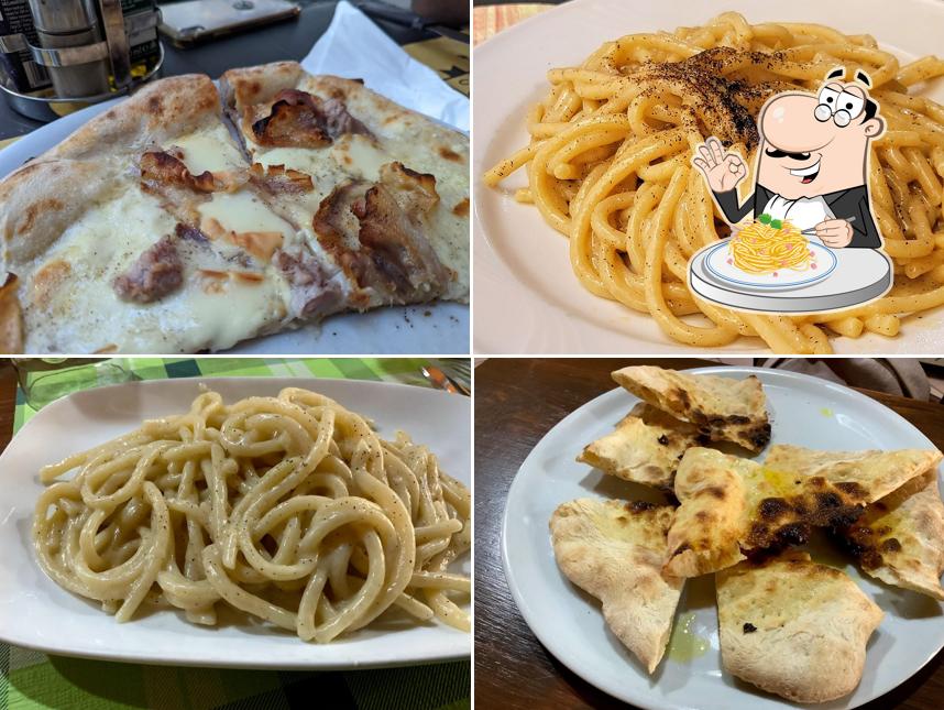 Spaghetti alla carbonara al I’Birichicchero pizzeria-ristorante