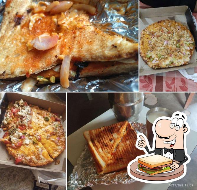 Grilled cheese sandwich at Chef Gulab Baker's