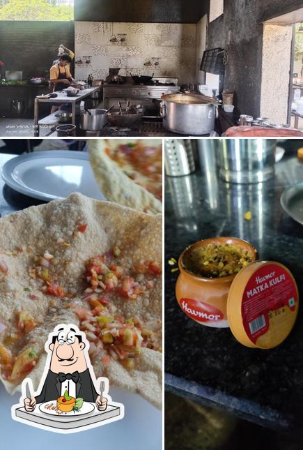 This is the picture depicting food and interior at Ramdev Dhaba