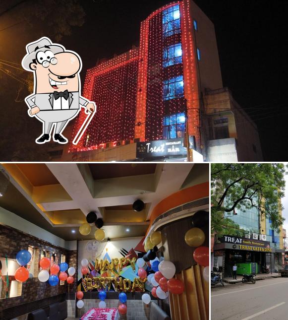 Enjoy the view at the outside area of Treat Cafe & Dine