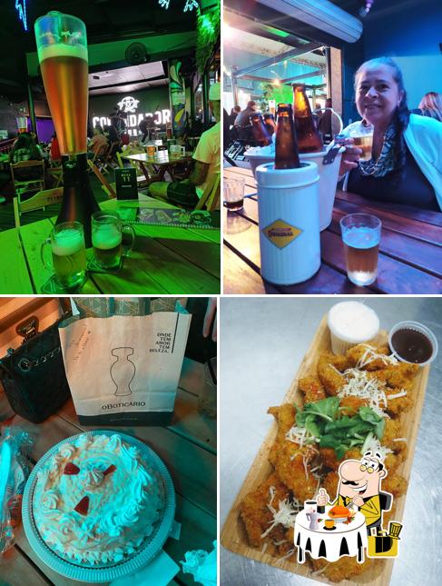 Platos en Comendador Pub