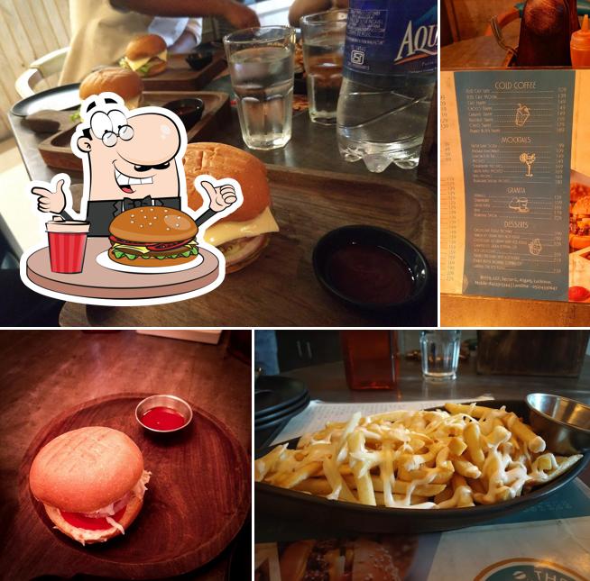 Get a burger at The Beanstalk Cafe