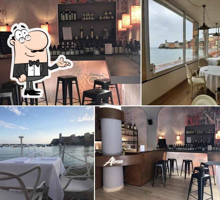 Gli interni di Altrove Bar&Bistrot