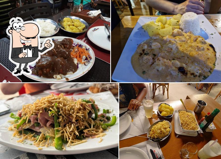 Sente em uma das mesas no Parmegianno Pajuçara