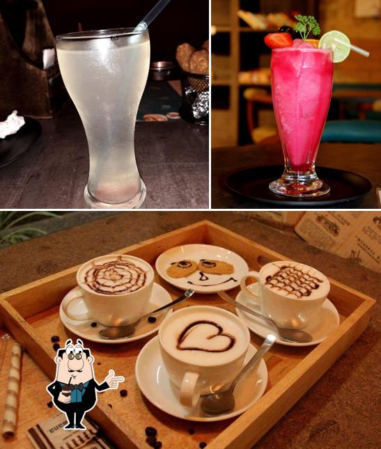 Enjoy a drink at The Beanstalk Cafe