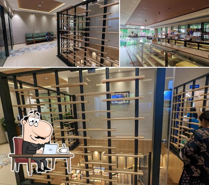 Take a seat at one of the tables at Mathai’s Restocafe