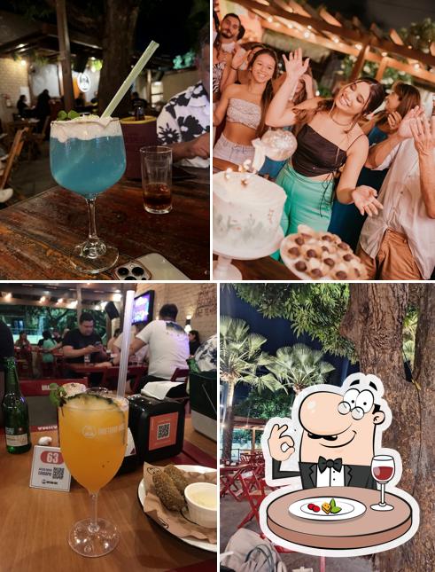 A imagem do Diretoria Vibes & Petiscos’s comida e interior