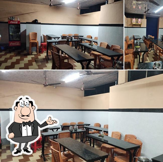 The interior of Hotel Raj