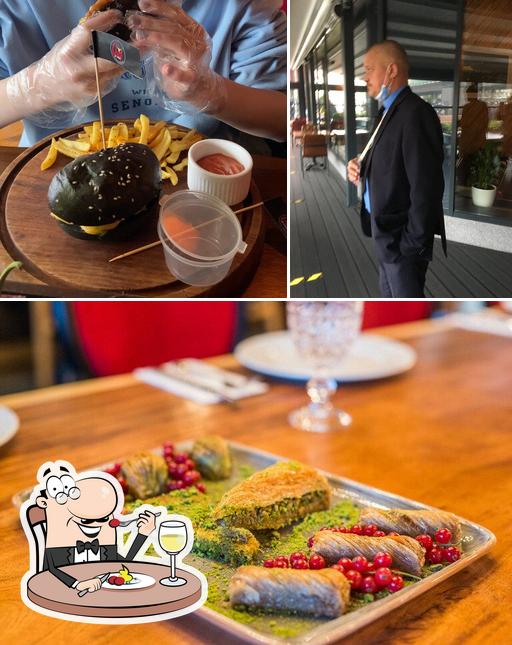 Voici l’image indiquant la nourriture et table à manger sur Shef Kebab & Steak