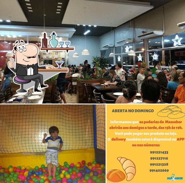 Veja imagens do interior do Pizzaria Massabor