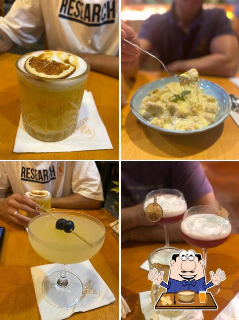 Sopa de moluscos em Alquimia Cocktail Bar