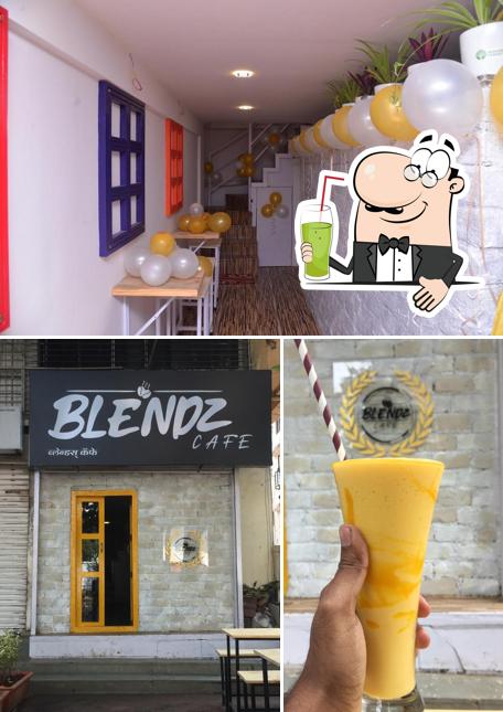 Enjoy a beverage at Blendz cafe