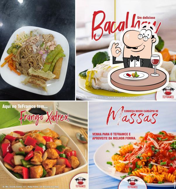 Platos en Restaurante e Buffet Teframce