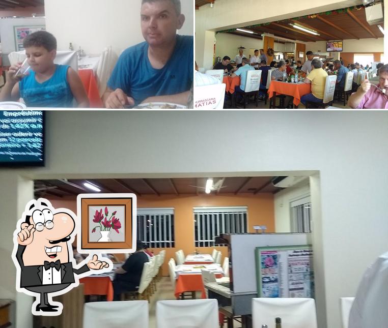 O interior do Churrascaria Matias