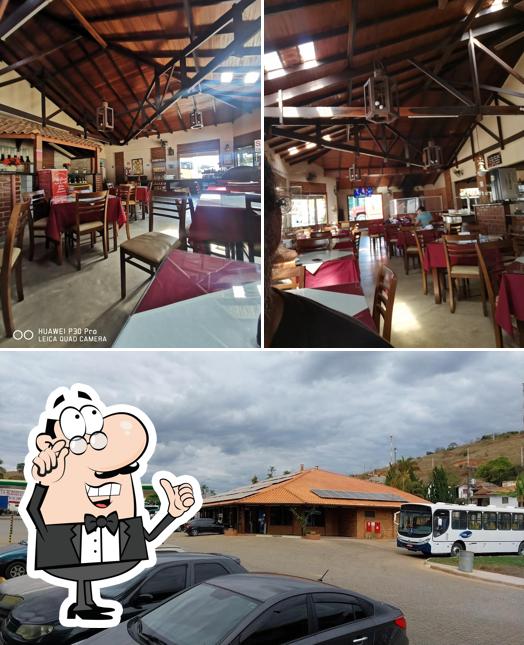 A ilustração do Restaurante Terras Altas’s interior e exterior
