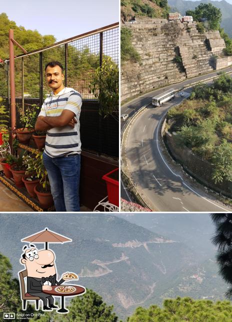 Enjoy the view at the outside area of Captain's Bar and Restaurant