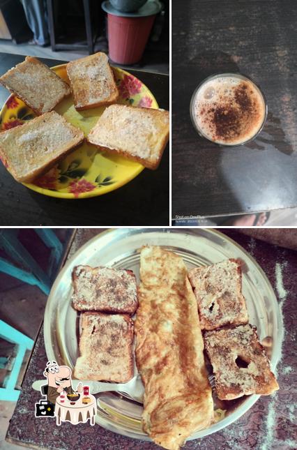 Creme brulee at Chandan Tea & Coffee Stall