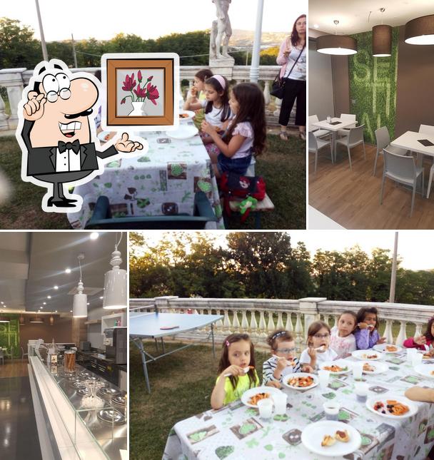 Gli interni di Pizzeria dell'Aspio Vecchio