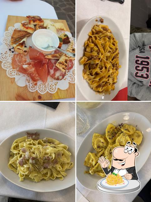 Spaghetti alla carbonara al Trattoria la Chiusaccia di Ivan&Monia