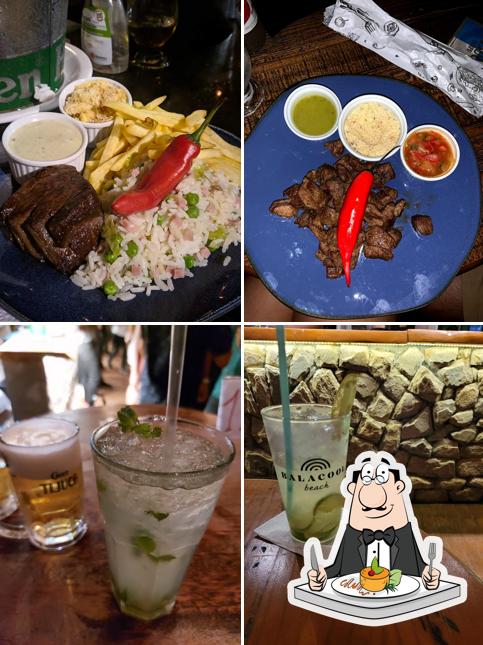 Esta é a ilustração apresentando comida e bebida no BalacoolBar