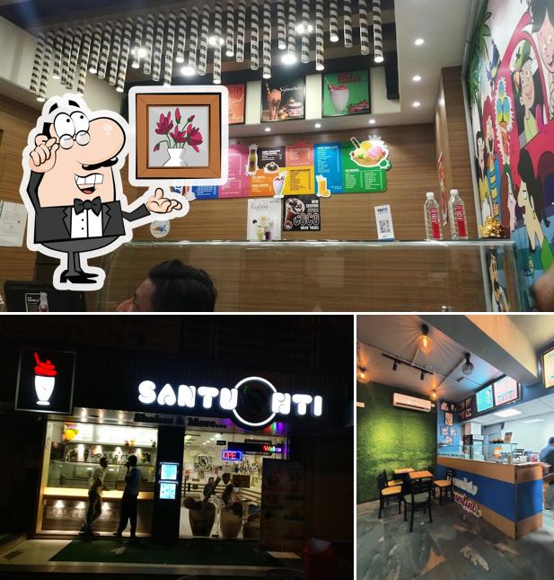 Check out how Santushti Shakes & More looks inside