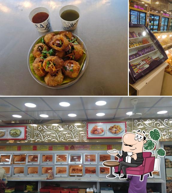 This is the picture displaying interior and beverage at Shree Vigneshwara sweets & bakes