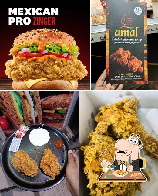 Meals at AMAL FRIED CHICKEN AND WRAP