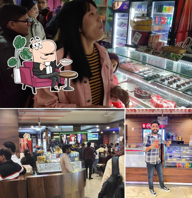 Take a seat at one of the tables at Ropeway Restaurant