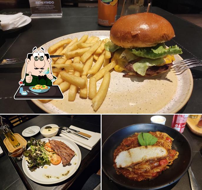 Comida em Rock's Grill