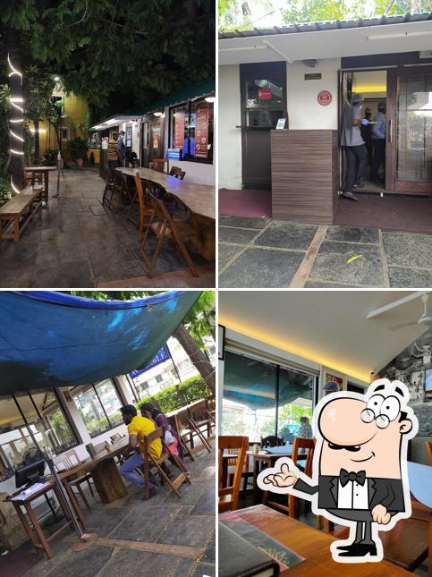 The interior of Dindigul Thalappakatti Restaurant