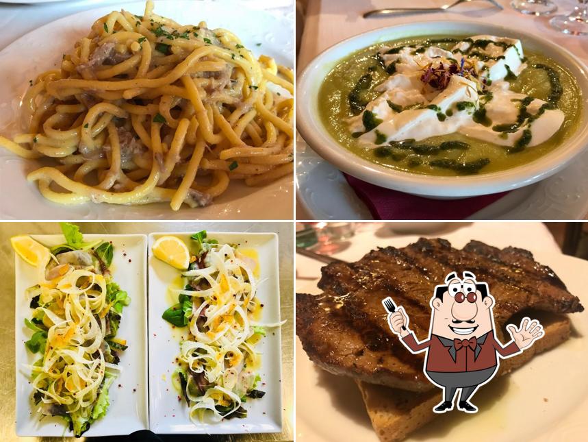 Platti al Trattoria Villa Pizzati