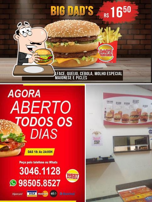 Delicie-se com um hambúrguer no Dad's Burger