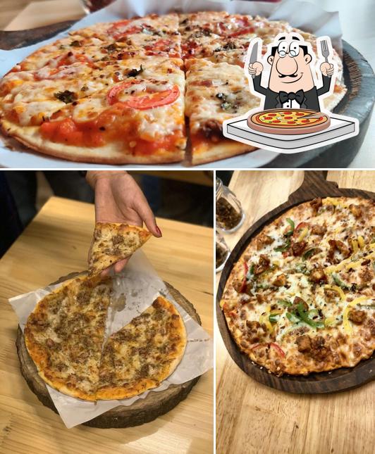 Pick pizza at The Hashtag Cafe