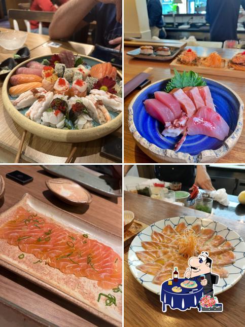 Sashimi em Yorokobi Sushi