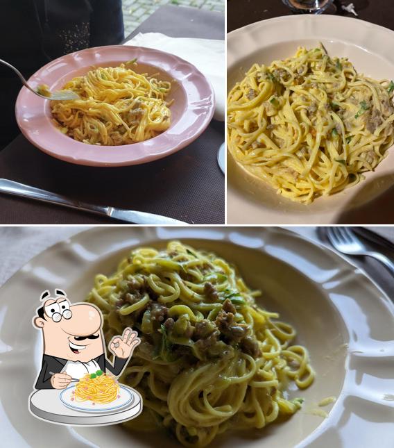 Spaghetti alla carbonara al L'Ostu del Musine'