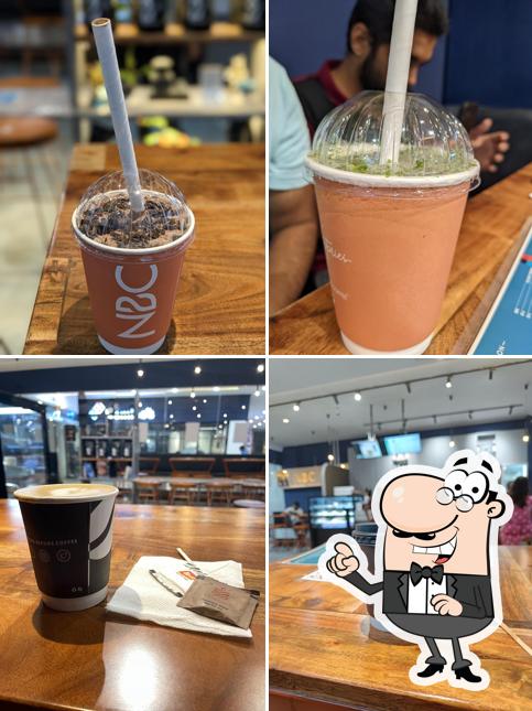 Check out the picture showing interior and drink at NOTHING BEFORE COFFEE NBC