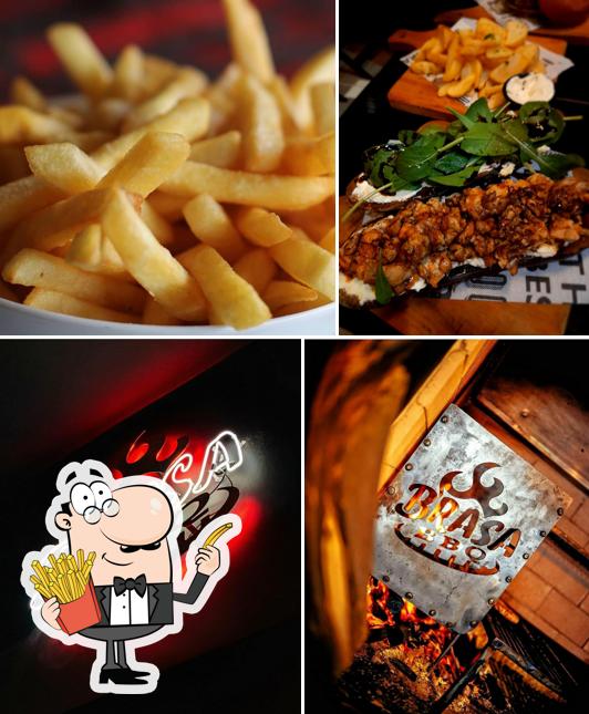 Prove batatas fritas no Brasa BBQ
